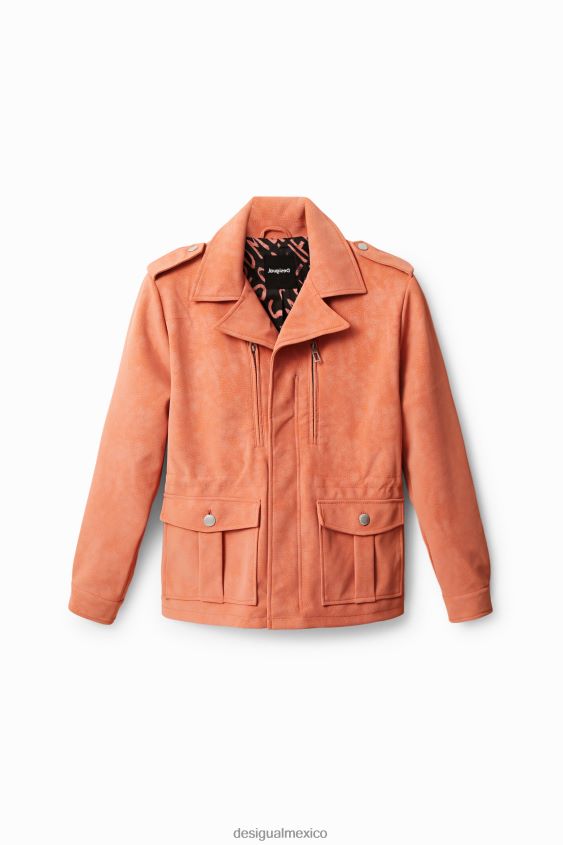 Desigual mujer chaqueta recta con múltiples bolsillos VZ26R01062 ropa