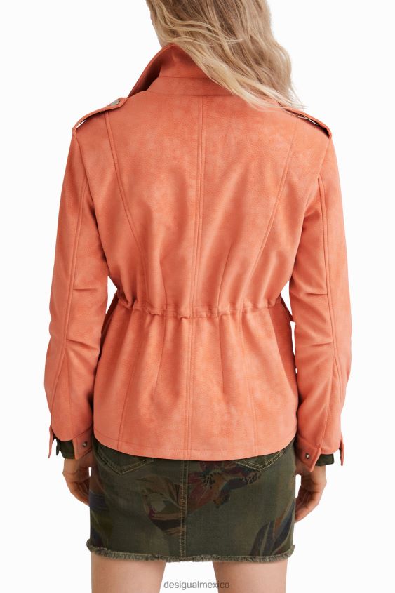 Desigual mujer chaqueta recta con múltiples bolsillos VZ26R01062 ropa