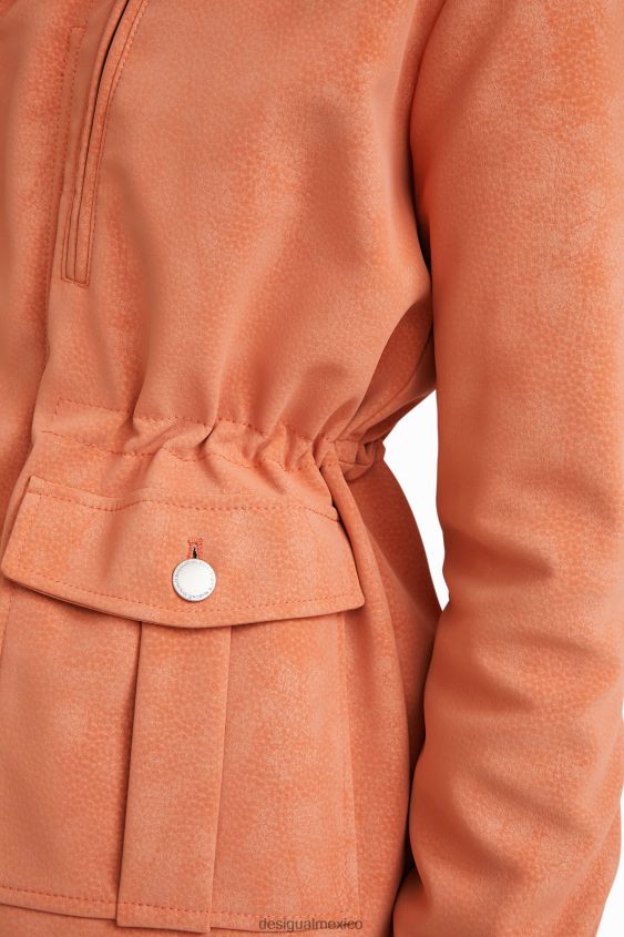 Desigual mujer chaqueta recta con múltiples bolsillos VZ26R01062 ropa