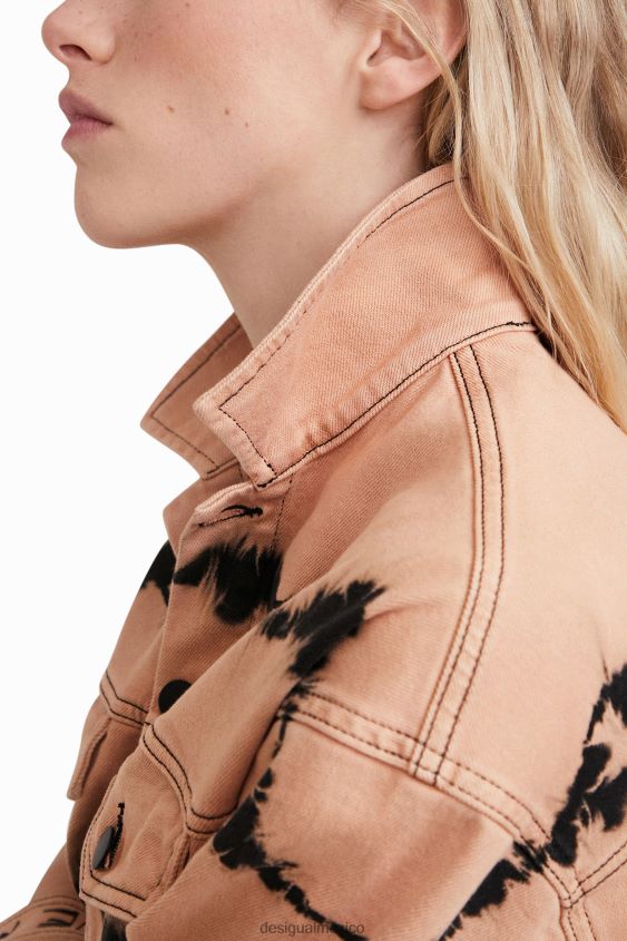 Desigual mujer chaqueta vaquera con efecto tie-dye VZ26R0686 ropa