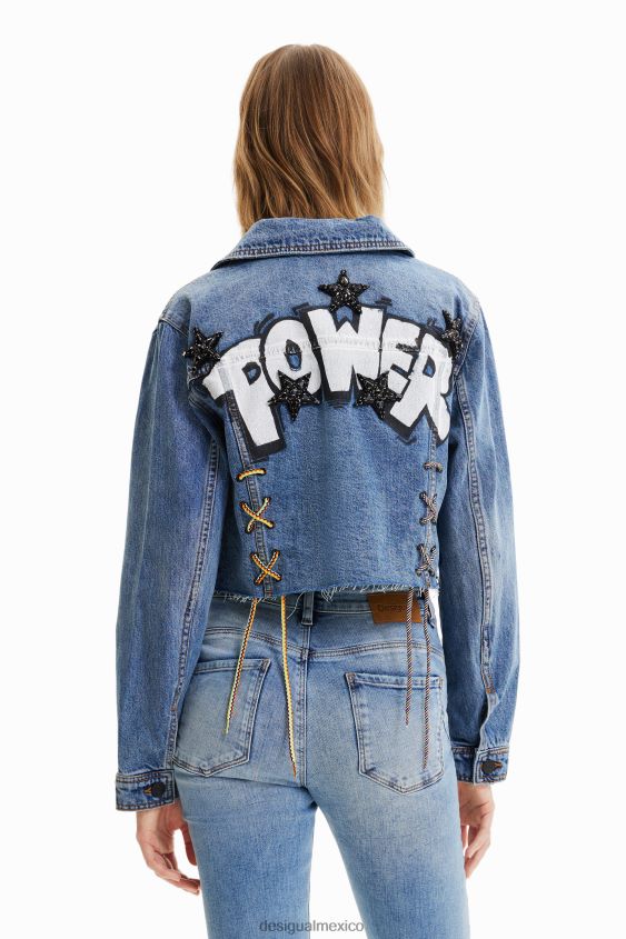 Desigual mujer chaqueta vaquera corta power VZ26R0720 ropa