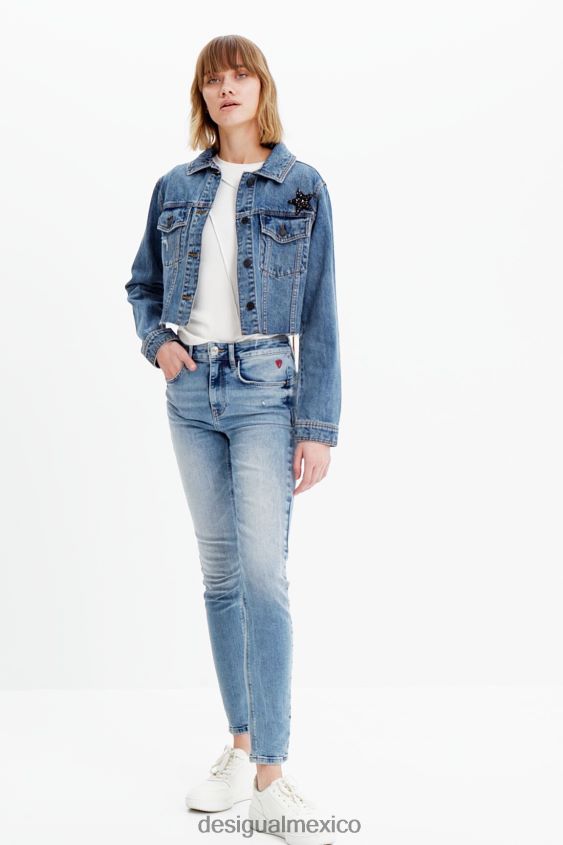 Desigual mujer chaqueta vaquera corta power VZ26R0720 ropa