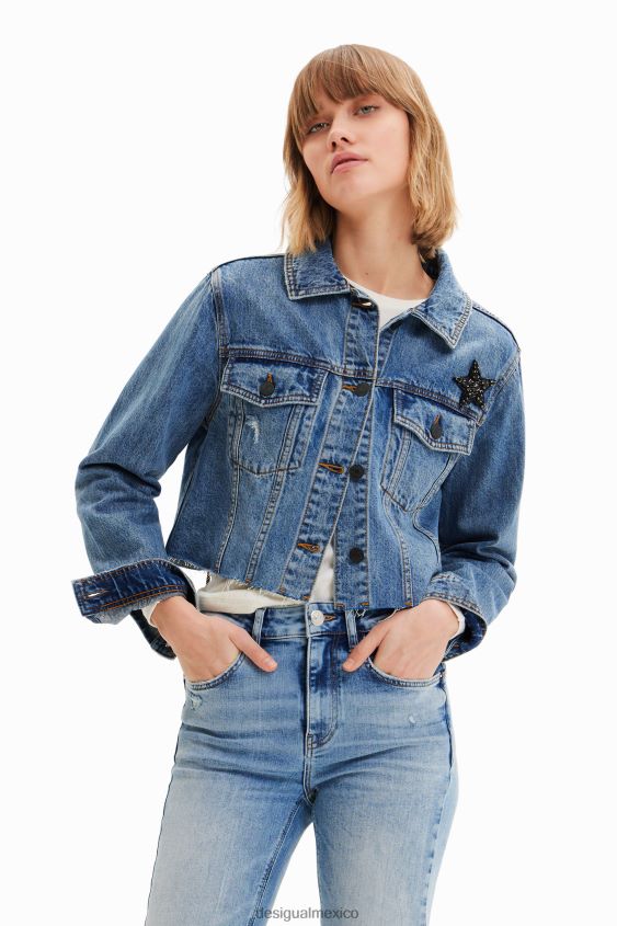 Desigual mujer chaqueta vaquera corta power VZ26R0720 ropa