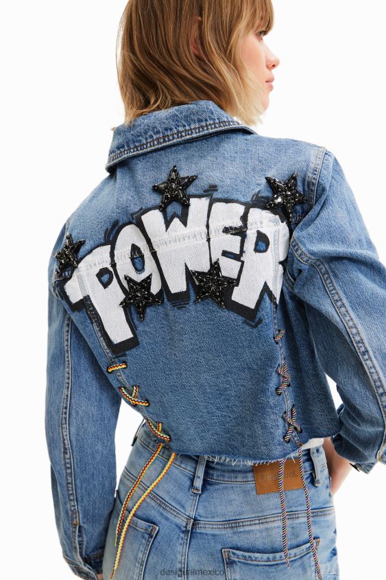 Desigual mujer chaqueta vaquera corta power VZ26R0720 ropa