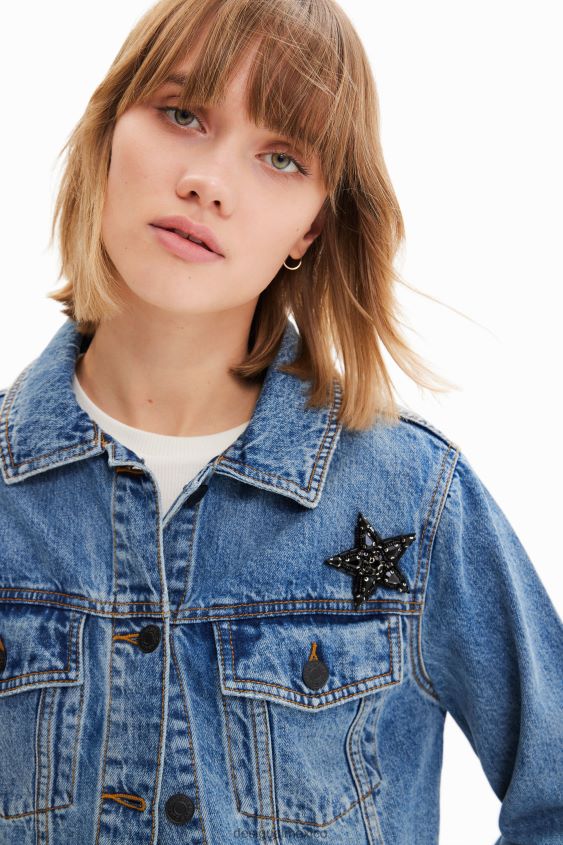 Desigual mujer chaqueta vaquera corta power VZ26R0720 ropa