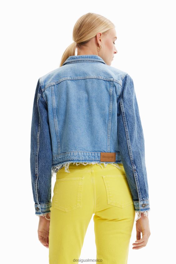 Desigual mujer chaqueta vaquera corta tipo camionero VZ26R01016 ropa