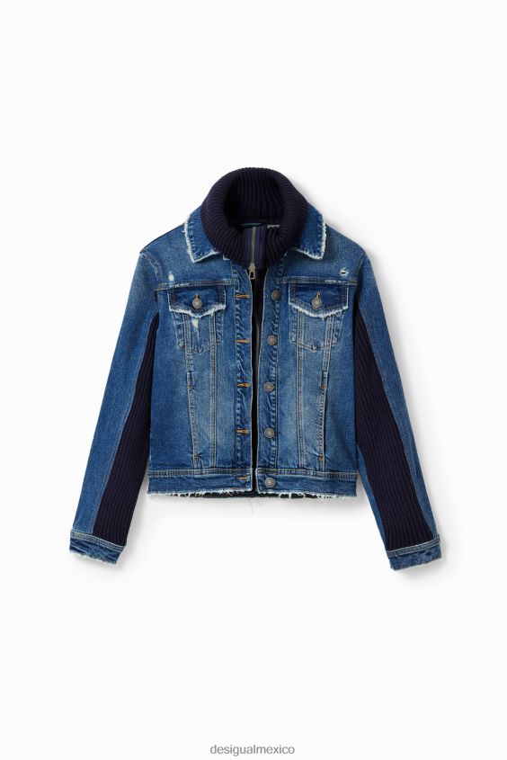 Desigual mujer chaqueta vaquera híbrida VZ26R0827 ropa