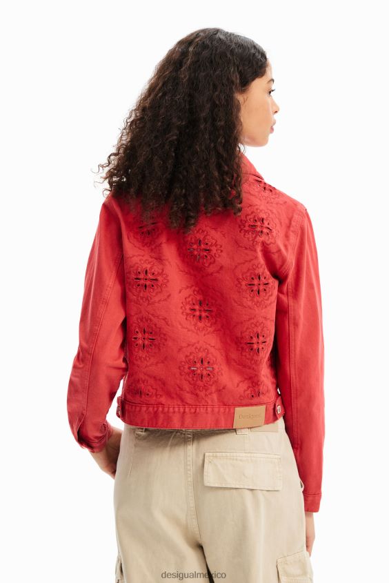 Desigual mujer chaqueta vaquera troquelada VZ26R0982 ropa