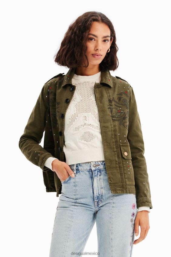 Desigual mujer parka con bordado VZ26R0647 ropa