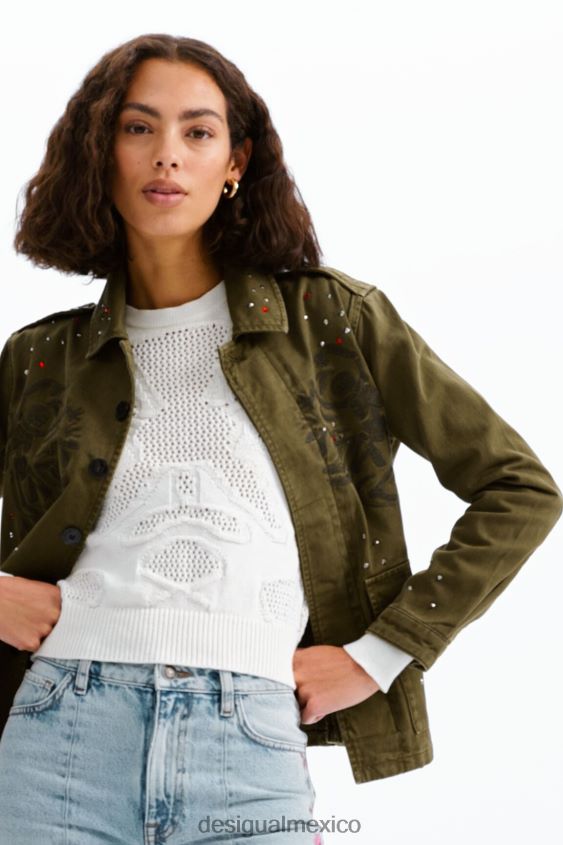 Desigual mujer parka con bordado VZ26R0647 ropa