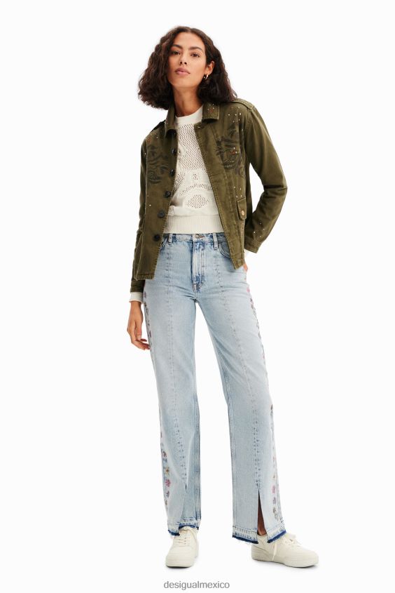 Desigual mujer parka con bordado VZ26R0647 ropa