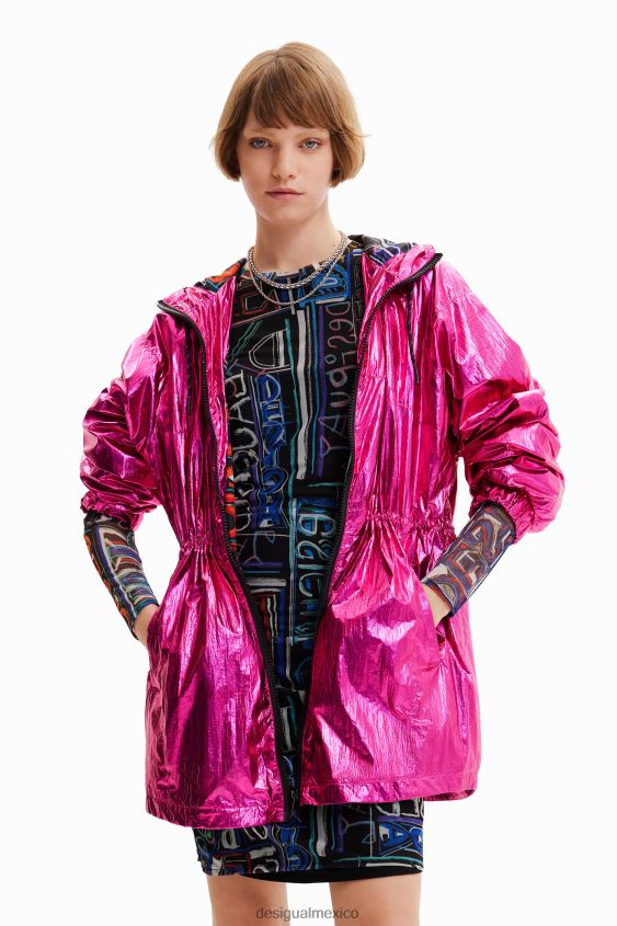 Desigual mujer parka metalizada con capucha VZ26R0436 ropa
