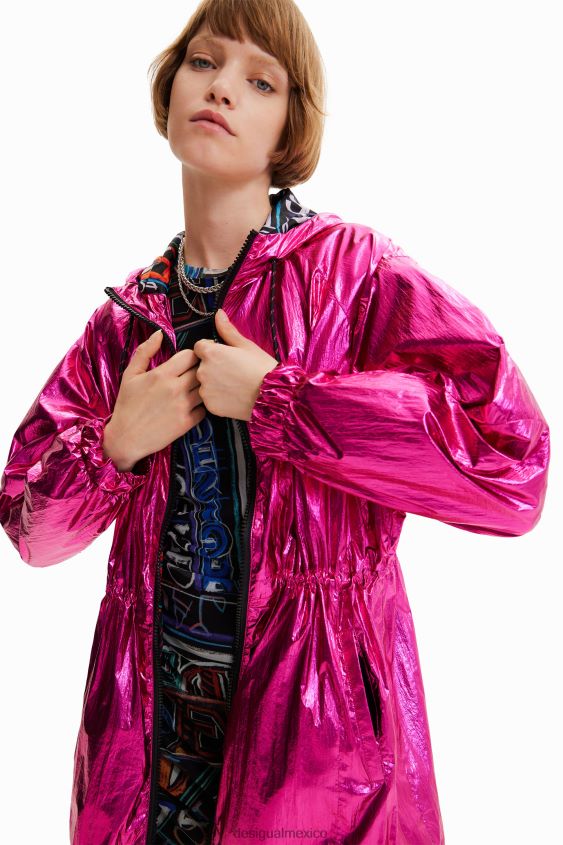 Desigual mujer parka metalizada con capucha VZ26R0436 ropa