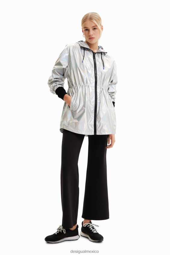Desigual mujer parka metalizada con capucha VZ26R0447 ropa