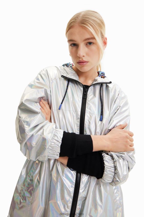 Desigual mujer parka metalizada con capucha VZ26R0447 ropa