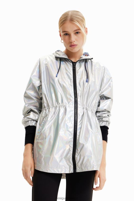 Desigual mujer parka metalizada con capucha VZ26R0447 ropa