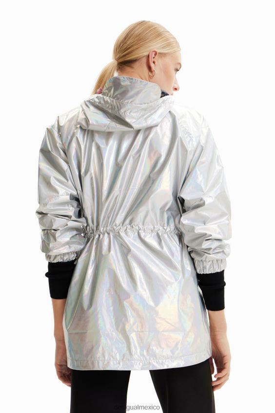 Desigual mujer parka metalizada con capucha VZ26R0447 ropa