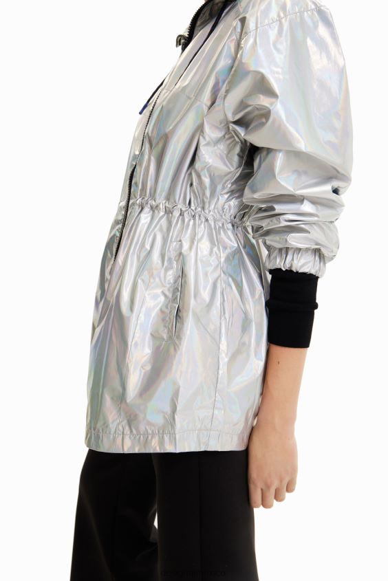 Desigual mujer parka metalizada con capucha VZ26R0447 ropa