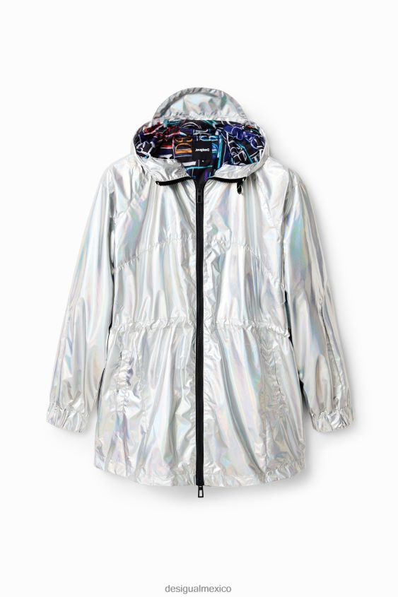 Desigual mujer parka metalizada con capucha VZ26R0447 ropa