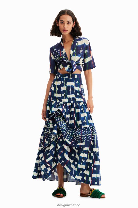 Desigual mujer falda larga multiposición stella jean VZ26R0311 ropa