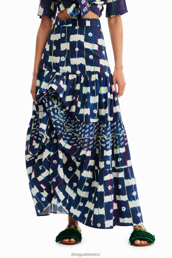 Desigual mujer falda larga multiposición stella jean VZ26R0311 ropa