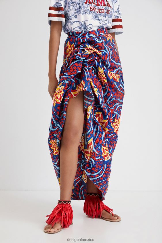 Desigual mujer falda larga multiposición stella jean VZ26R0355 ropa