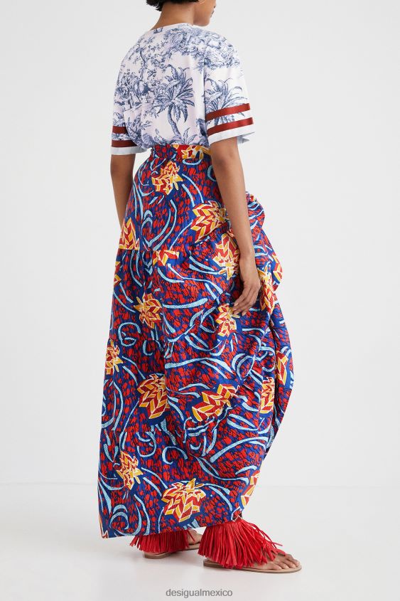 Desigual mujer falda larga multiposición stella jean VZ26R0355 ropa
