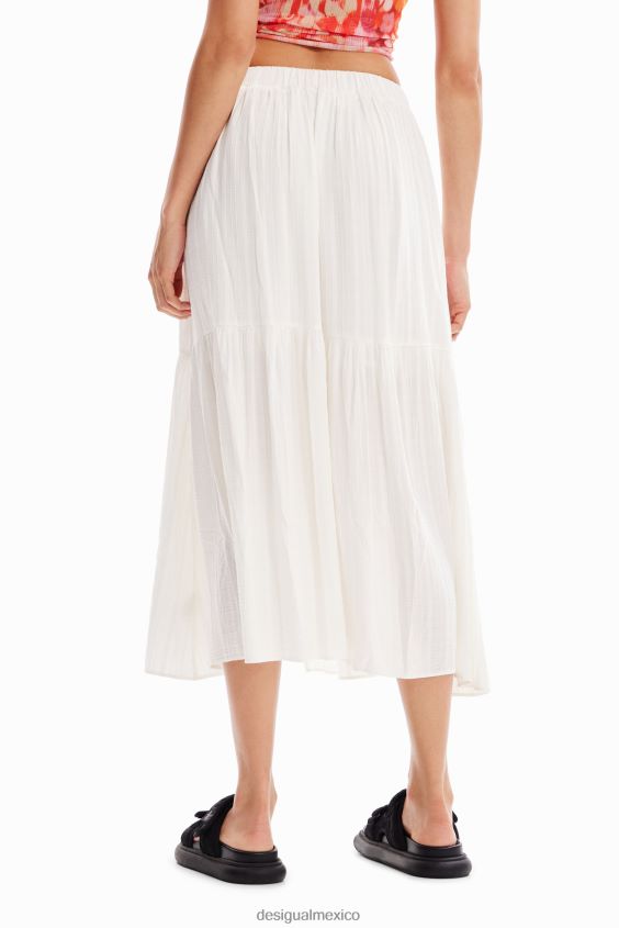 Desigual mujer falda midi texturizada VZ26R0859 ropa