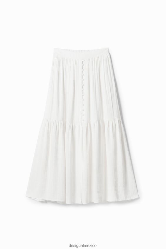 Desigual mujer falda midi texturizada VZ26R0859 ropa