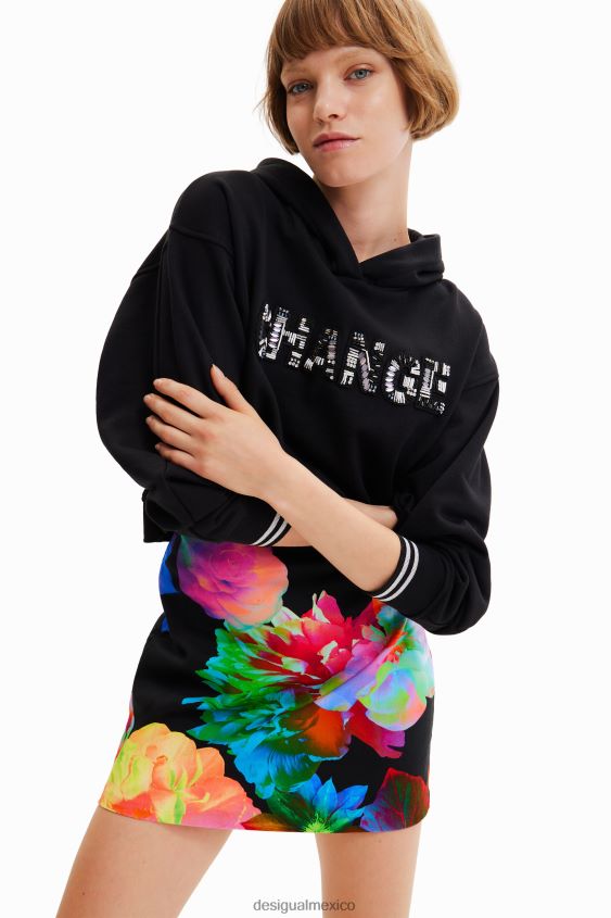 Desigual mujer minifalda ajustada con estampado floral VZ26R01005 ropa