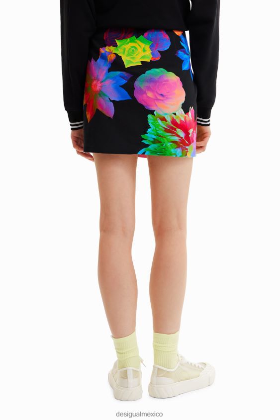 Desigual mujer minifalda ajustada con estampado floral VZ26R01005 ropa
