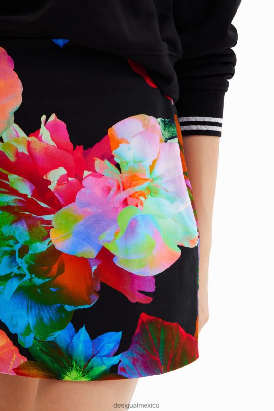 Desigual mujer minifalda ajustada con estampado floral VZ26R01005 ropa