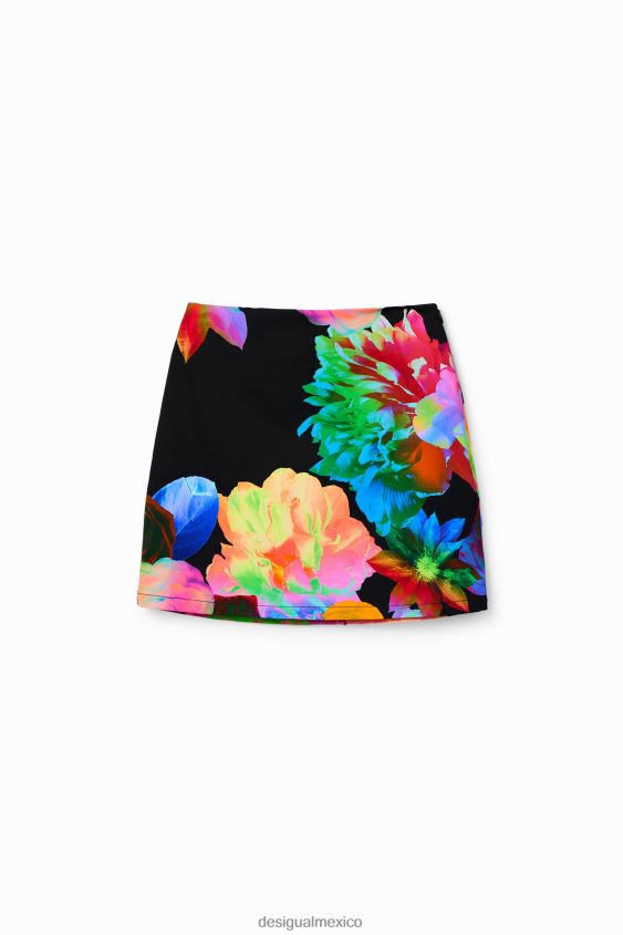Desigual mujer minifalda ajustada con estampado floral VZ26R01005 ropa