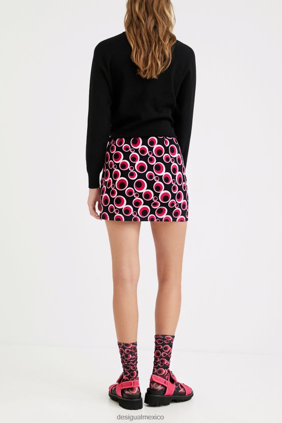 Desigual mujer minifalda circular delgada VZ26R0587 ropa