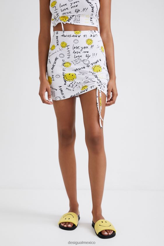 Desigual mujer minifalda delgada con sonrisa VZ26R0459 ropa