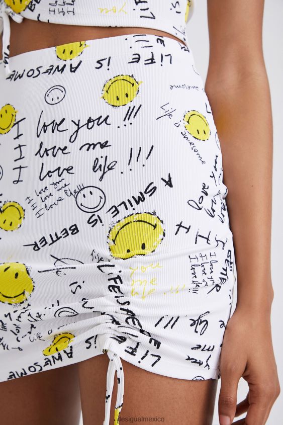 Desigual mujer minifalda delgada con sonrisa VZ26R0459 ropa