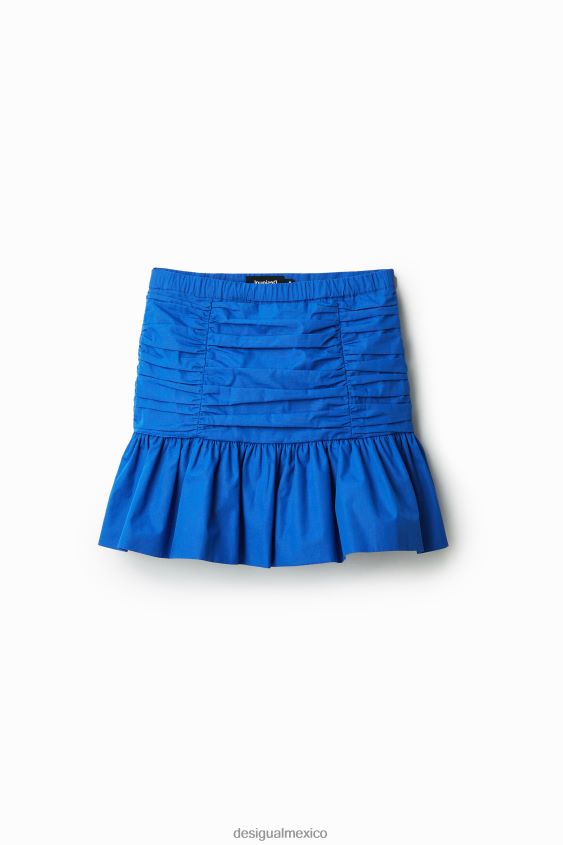 Desigual mujer minifalda drapeada con volantes VZ26R0754 ropa
