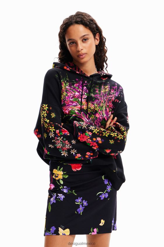 Desigual mujer minifalda elástica floral VZ26R0256 ropa