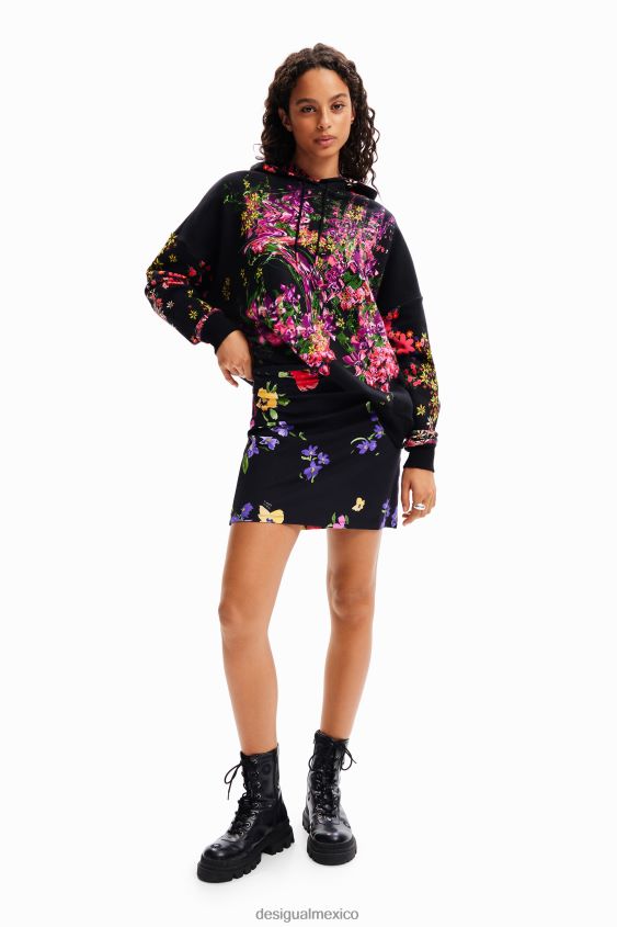 Desigual mujer minifalda elástica floral VZ26R0256 ropa