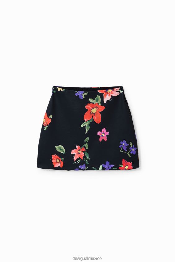 Desigual mujer minifalda elástica floral VZ26R0256 ropa