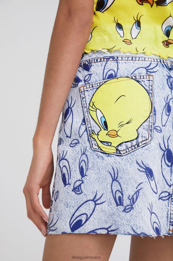 Desigual mujer minifalda vaquera tweety VZ26R0468 ropa