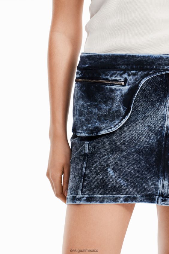 Desigual mujer nathy peluso minifalda riñonera VZ26R0871 ropa