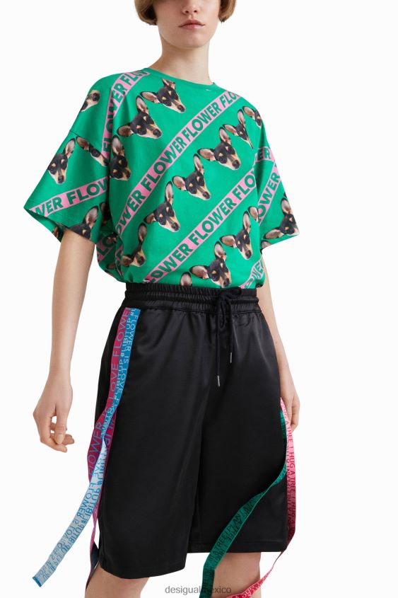 Desigual mujer pantalones cortos con cinta de johnson hartig VZ26R0666 ropa