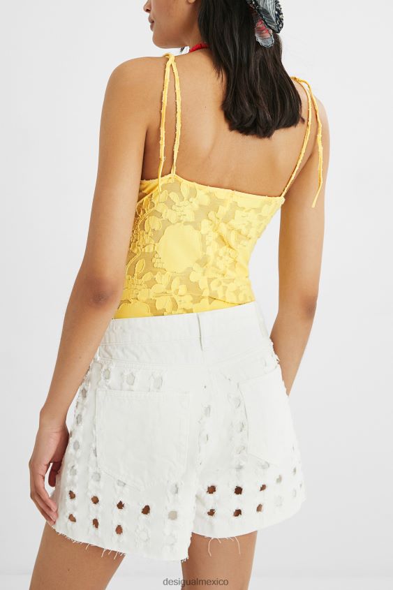 Desigual mujer body bordado tirantes finos VZ26R01134 ropa