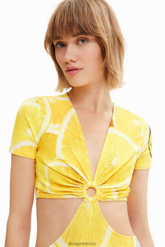 Desigual mujer body con abertura sonriente VZ26R0678 ropa