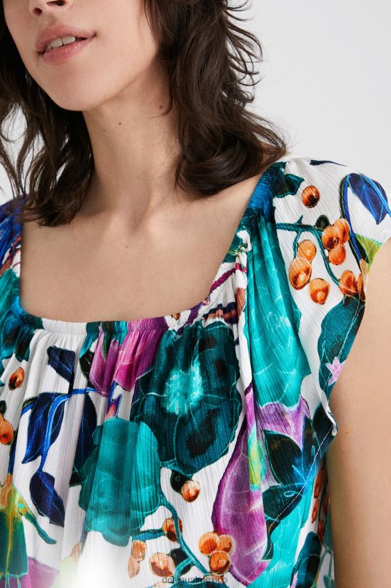 Desigual mujer body con cuello barco y estampado floral VZ26R0882 ropa
