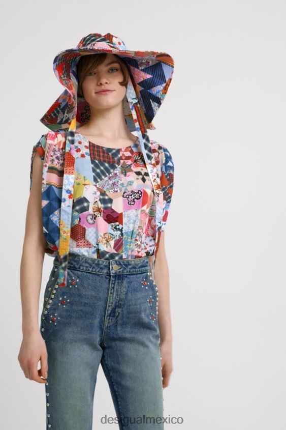 Desigual mujer body con patchwork de johnson hartig VZ26R0878 ropa