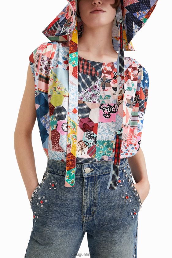 Desigual mujer body con patchwork de johnson hartig VZ26R0878 ropa