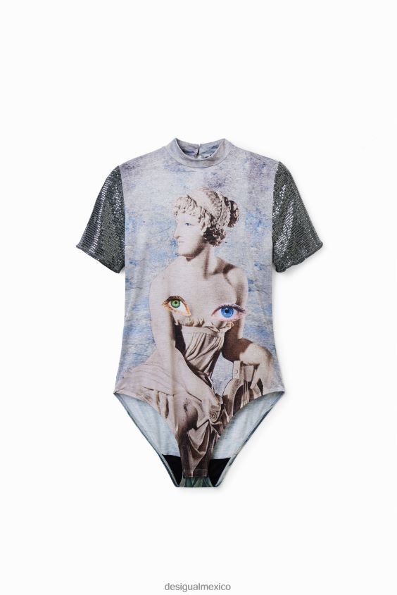 Desigual mujer body de punto metalizado VZ26R0866 ropa
