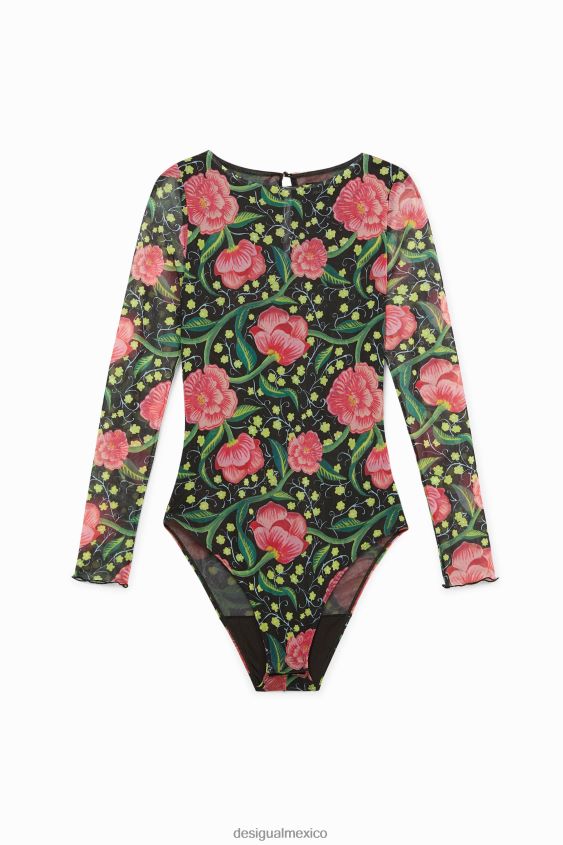 Desigual mujer body floral ajustado VZ26R01088 ropa